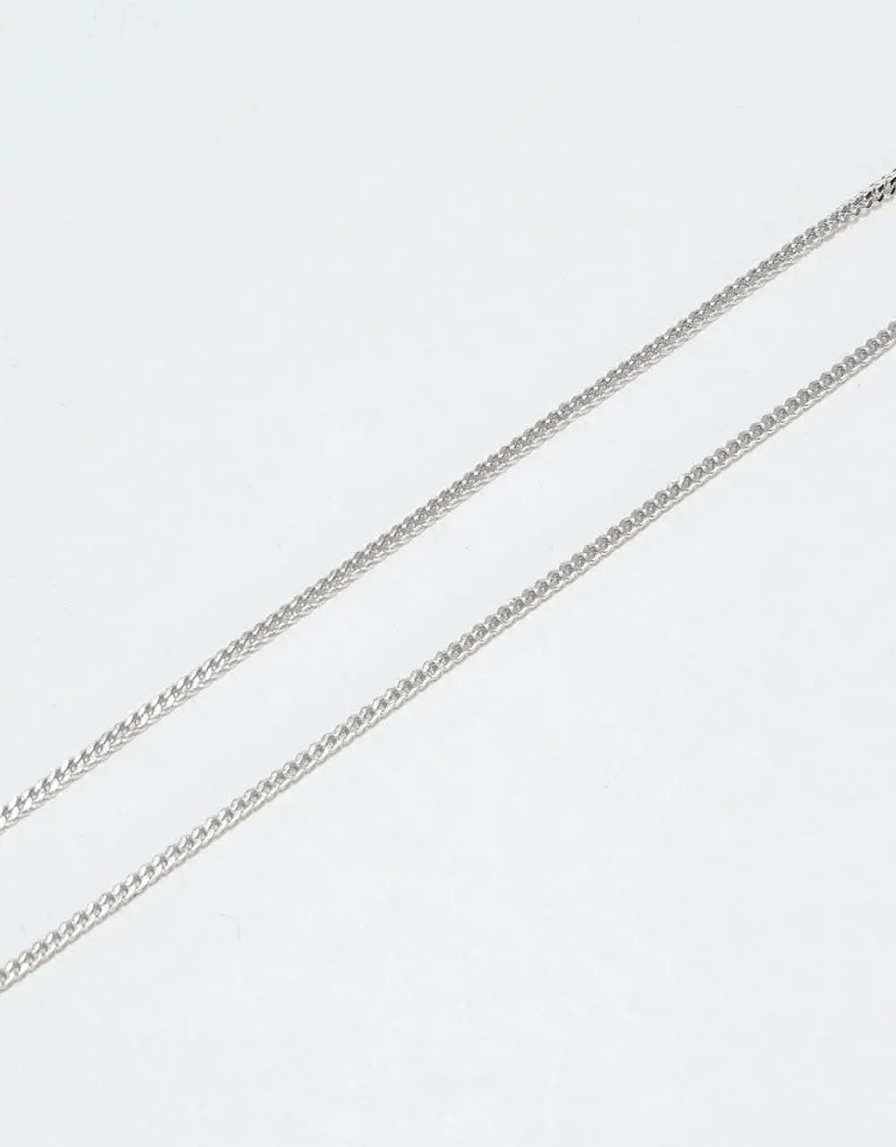 Midvs Co 22" Franco Chain Necklace - White Gold