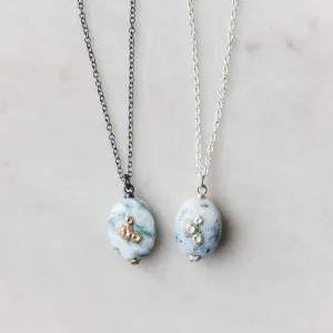 Moss of Éire Opal Ruthie B. Necklaces with Barnacles