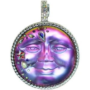 Mystic Fairy Seaview Moon 35mm Magnetic Enhancer (Sterling Silvertone/Iridis)