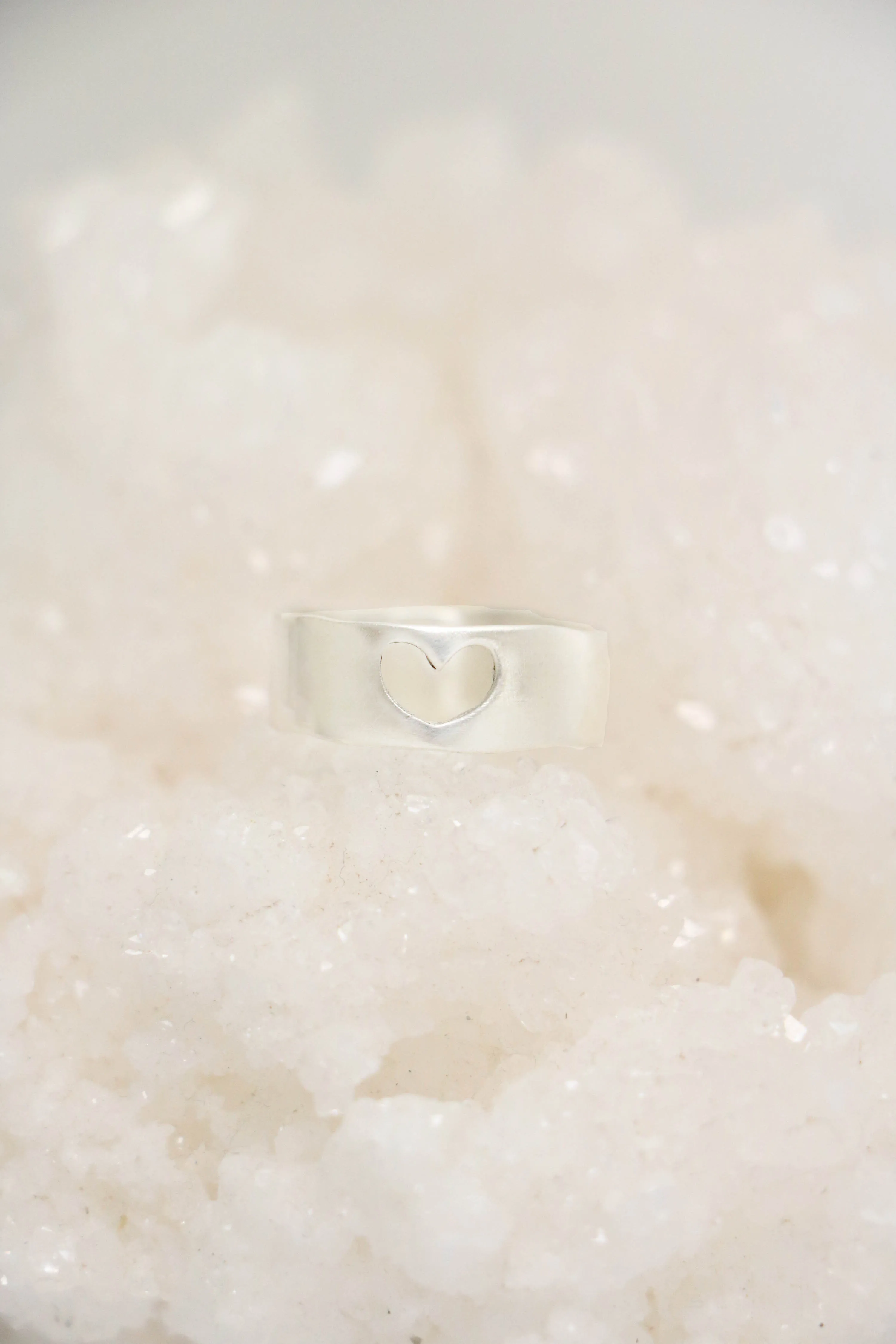 open heart ring { sterling silver}