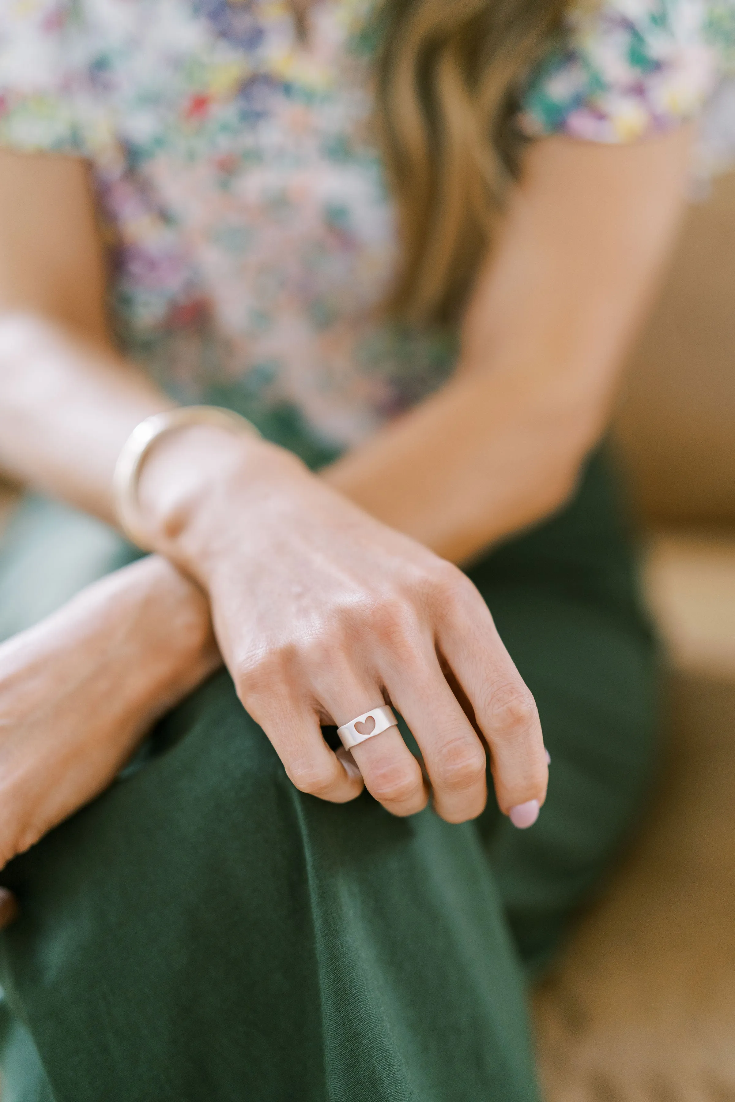 open heart ring { sterling silver}