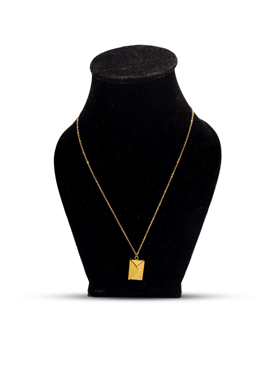 Ornaio 18K Gold Plated Anti Tarnish Love Envelope Pendant Necklace