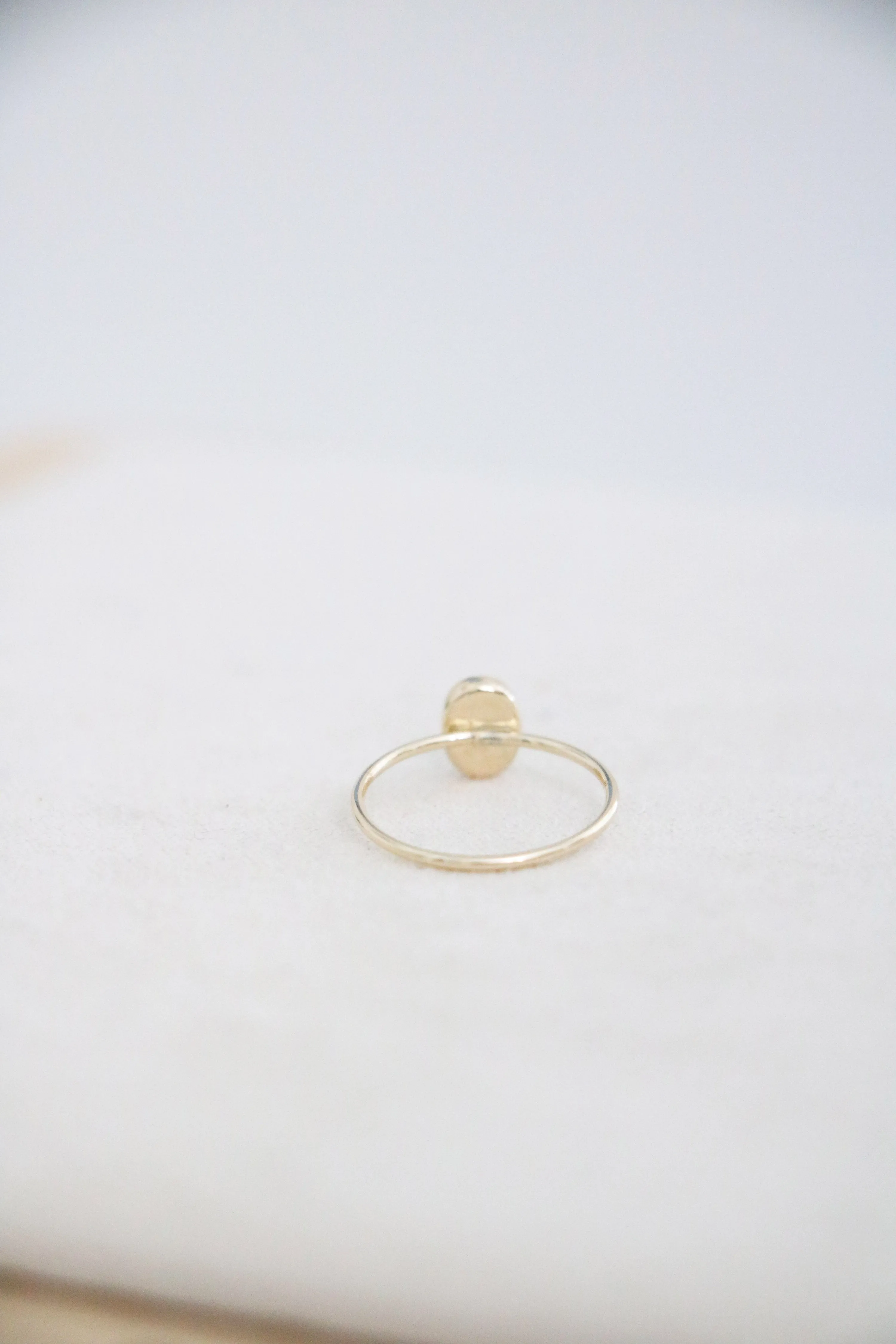 oval opal ring {gold}