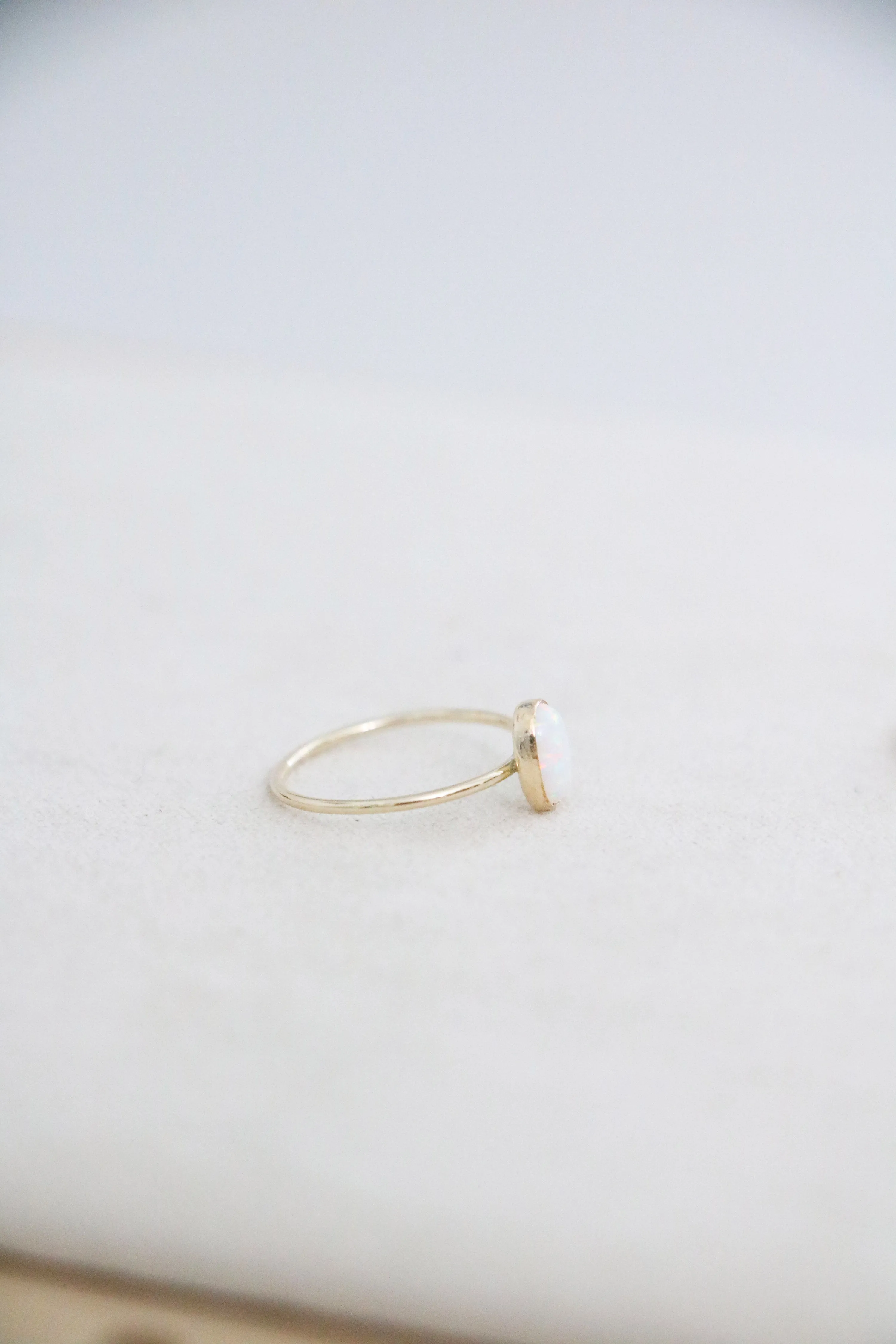 oval opal ring {gold}