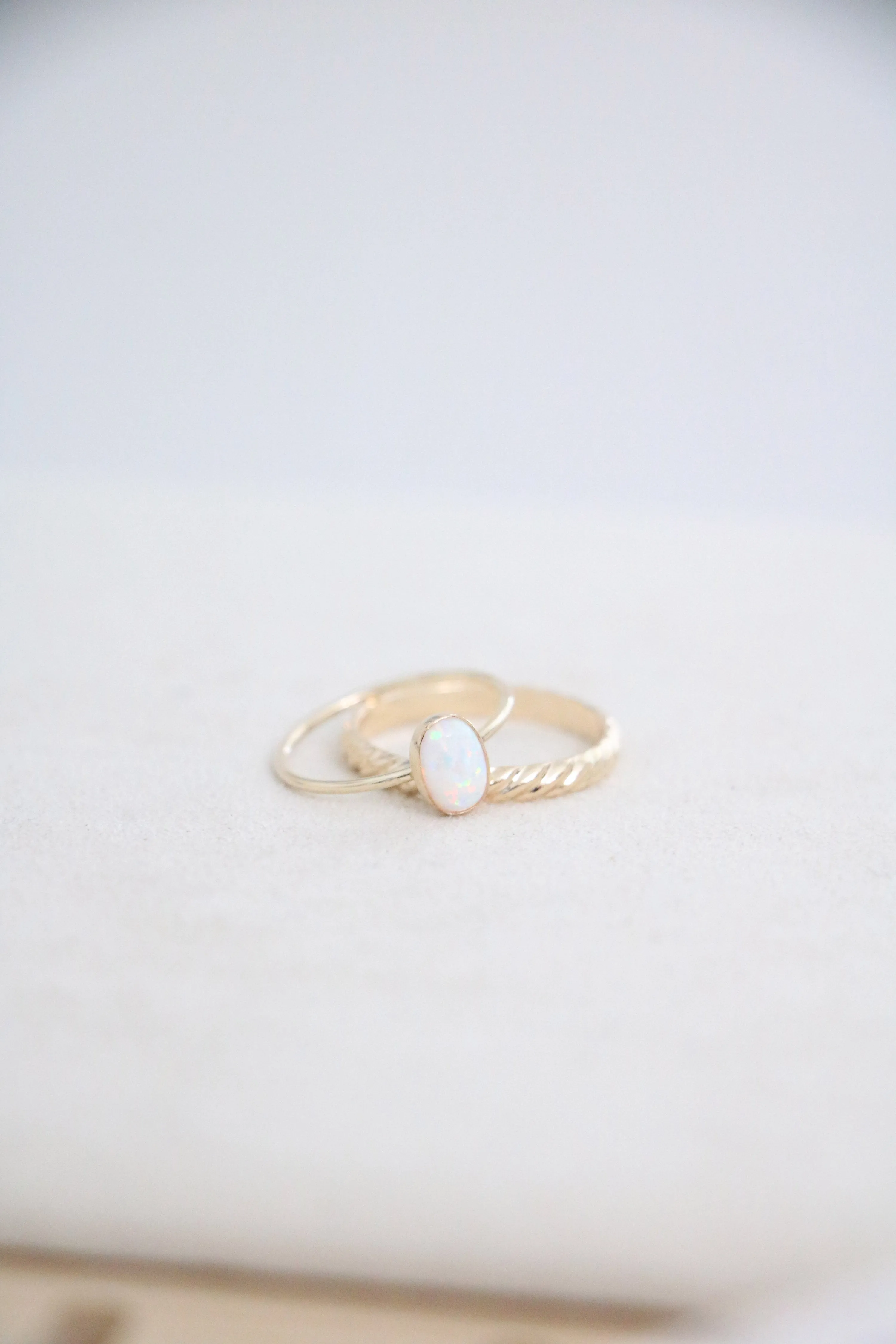 oval opal ring {gold}