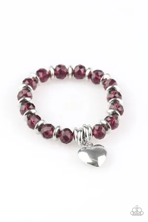 Paparazzi Bracelet ~ Need I Say AMOUR? - Purple