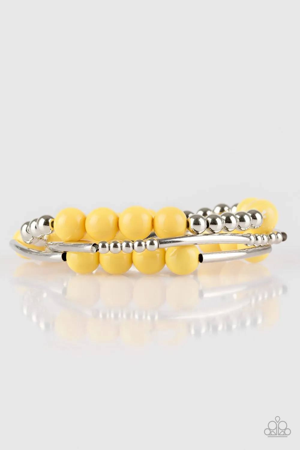 Paparazzi Bracelet ~ New Adventures - Yellow