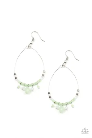 Paparazzi Earring ~ Exquisitely Ethereal - Green