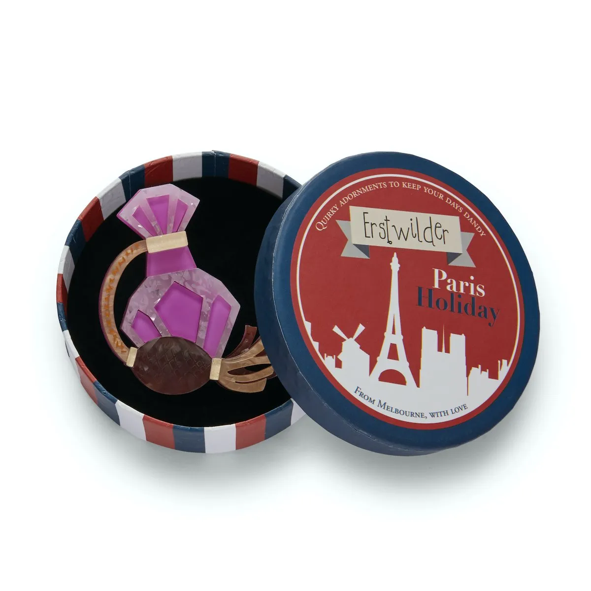 Paris Holiday Collection Parfum D'Erstwilder Brooch