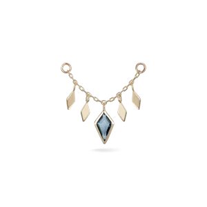 Patra Chain Attachment • London Blue Topaz