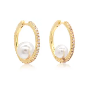 Pearl Hoop earrings