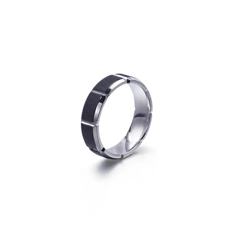 Personalized Titanium Steel Couple Rings - Japan and South Korea Inspired Stainless Steel Jewelry for Men and Women