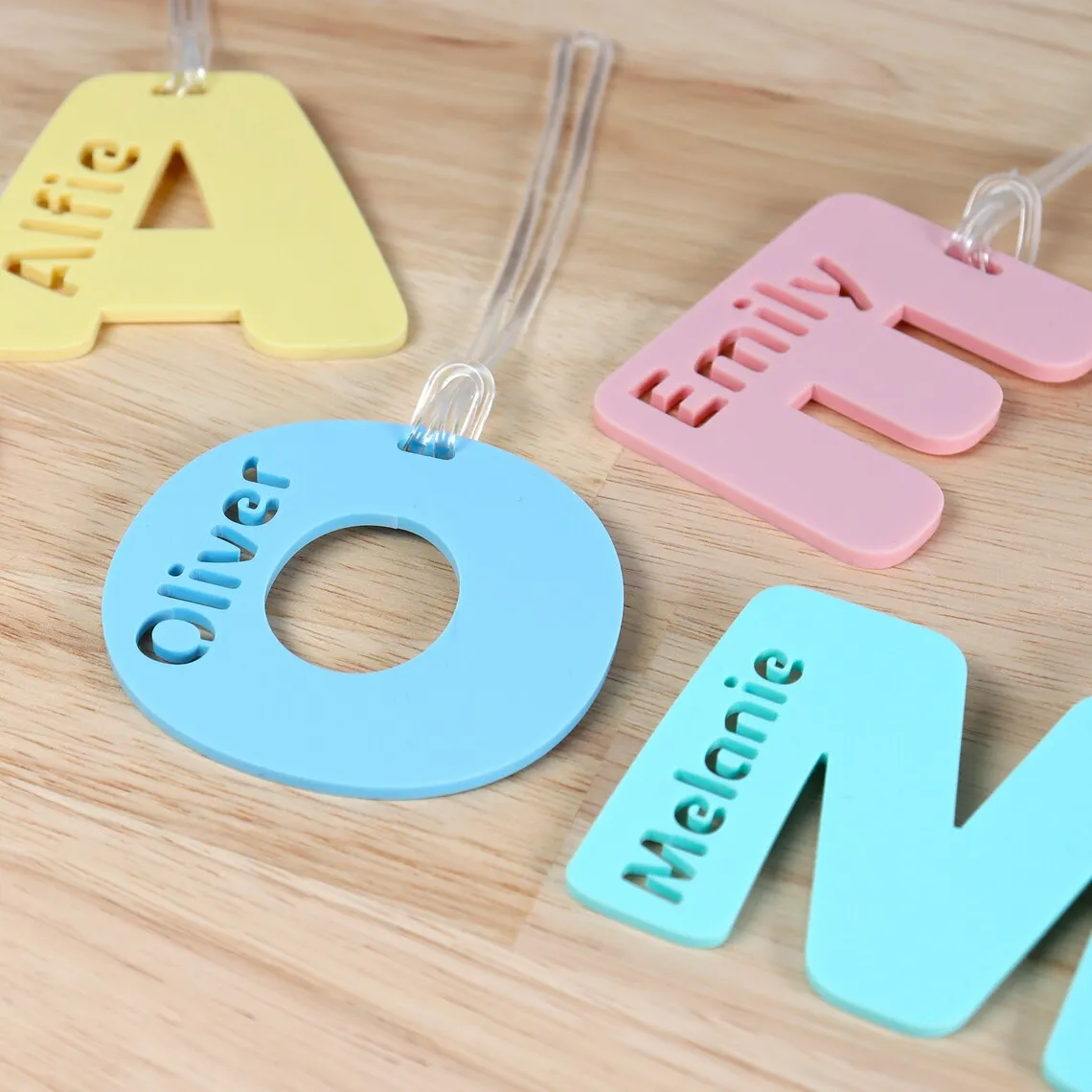 Perspex Personalized Key Charm