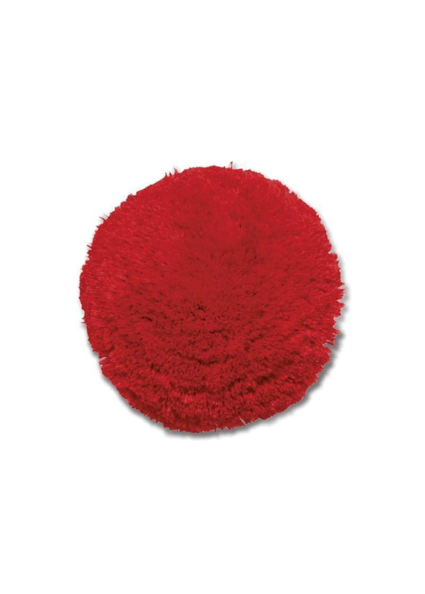 Pompom brooch - in red wool (ROUGE)