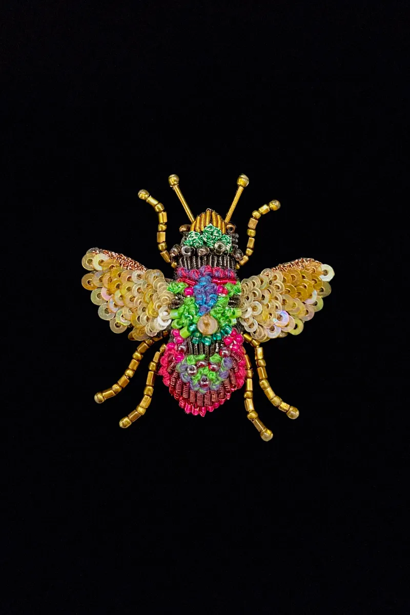 Rainbow Bee Brooch By Trovelore