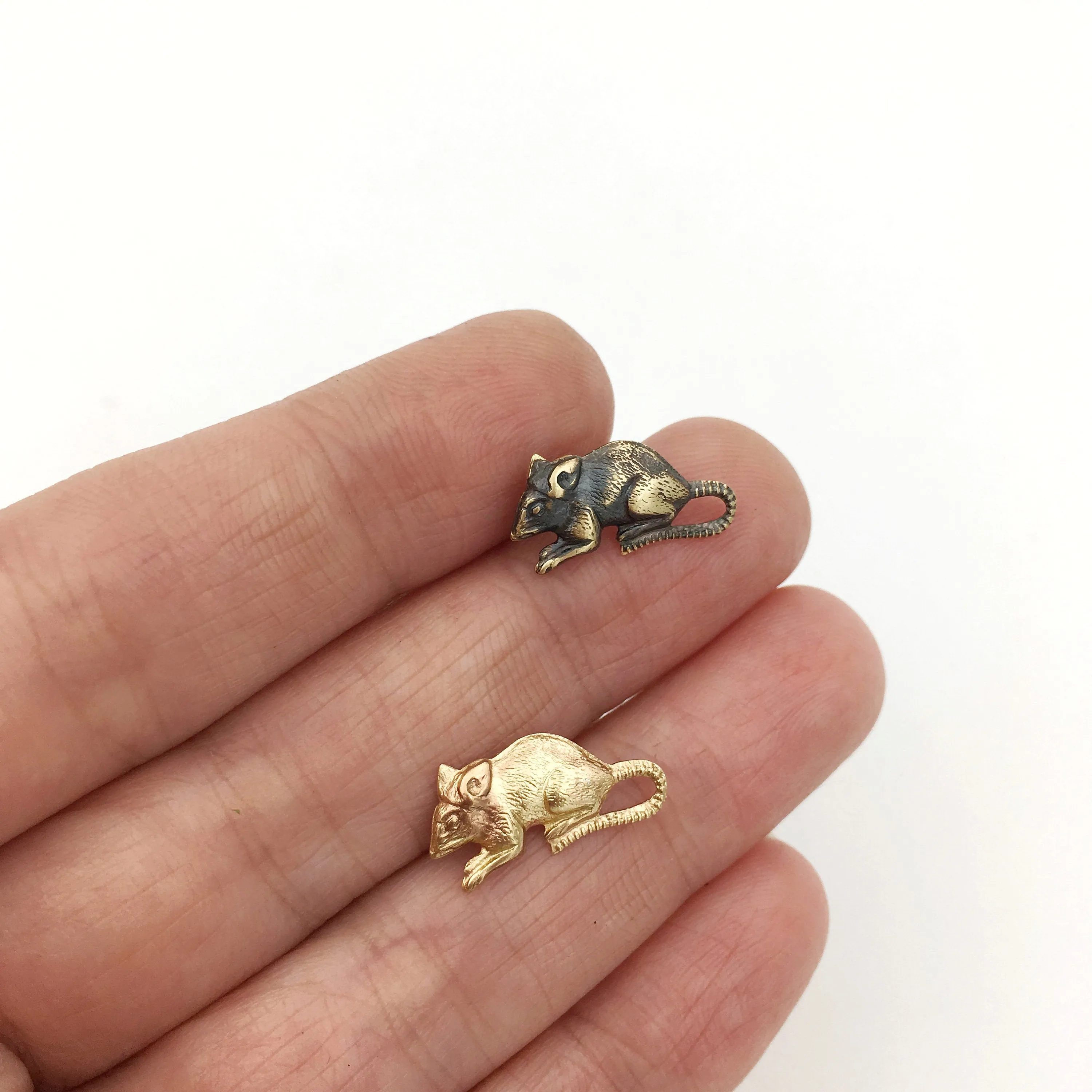 Rat or Mouse Lapel Pin Tie Tack or Brooch