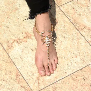 Rhinestone Scorpion Anklet