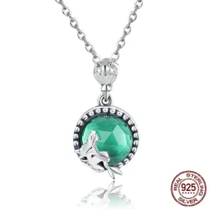 Romantic Fairy Story Light Green CZ Pendant Necklaces