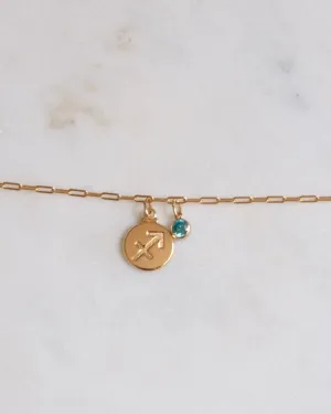 Sagittarius Zodiac Anklet