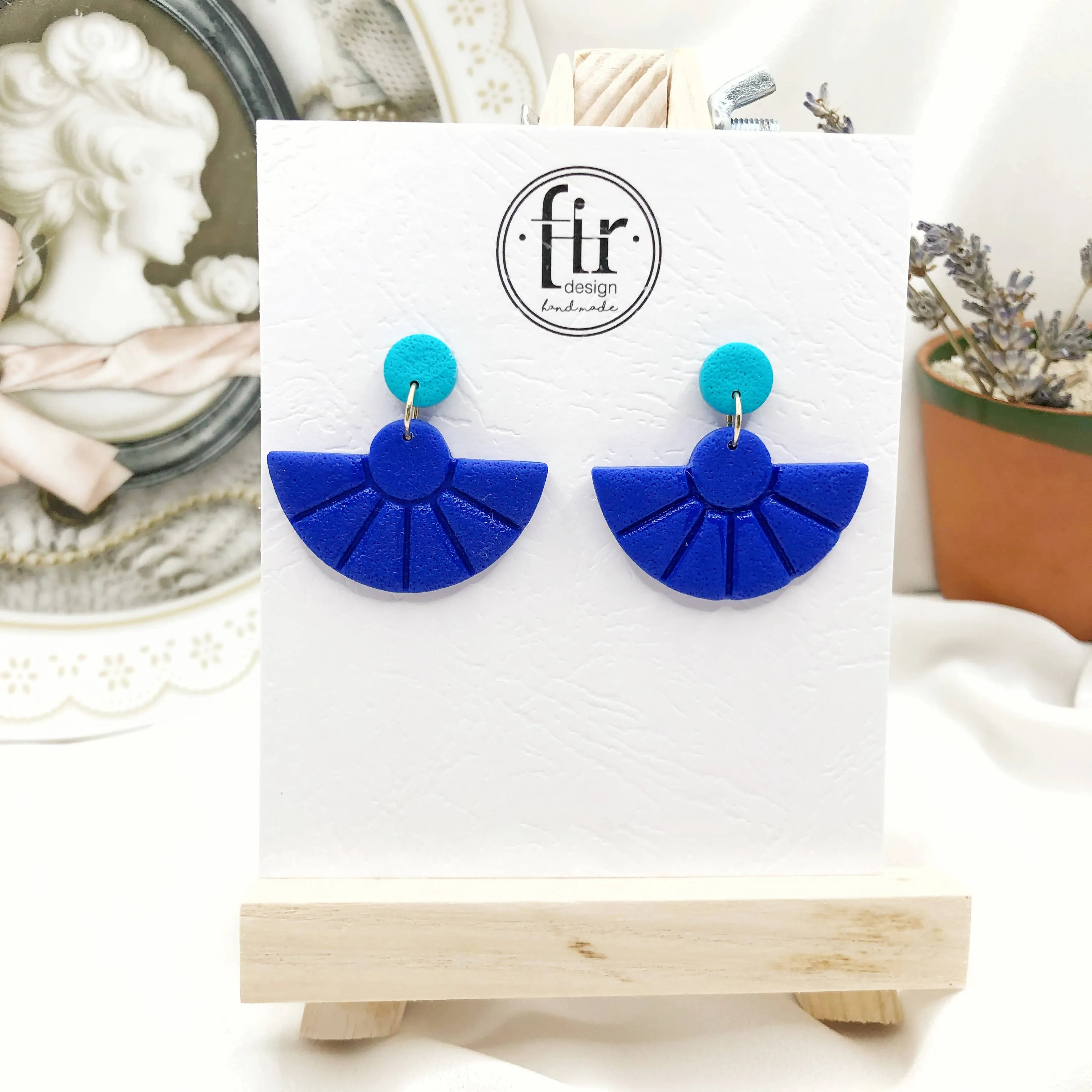 Sea Breeze Handmade Polymer Clay Earrings - Nickel Free Earrings