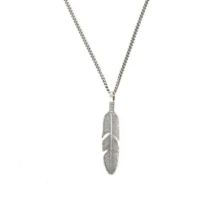 Silver Ethereal Feather Necklace