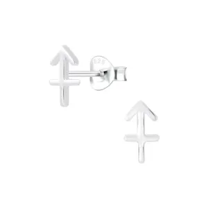 Sterling Silver Sagittarius Star Sign Stud Earrings