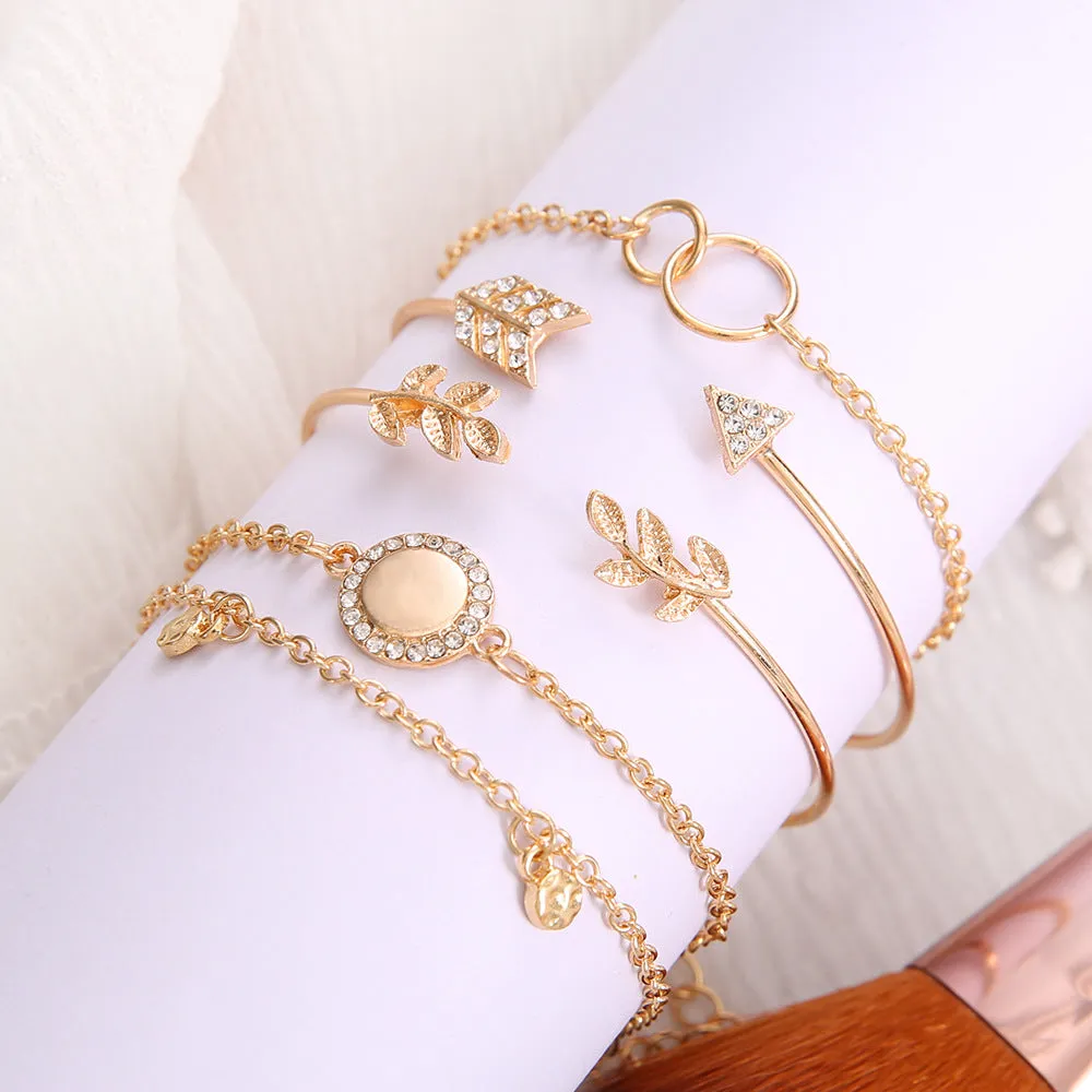 Trendy & Fashionable Street Shoot Style Leaves Bracelet