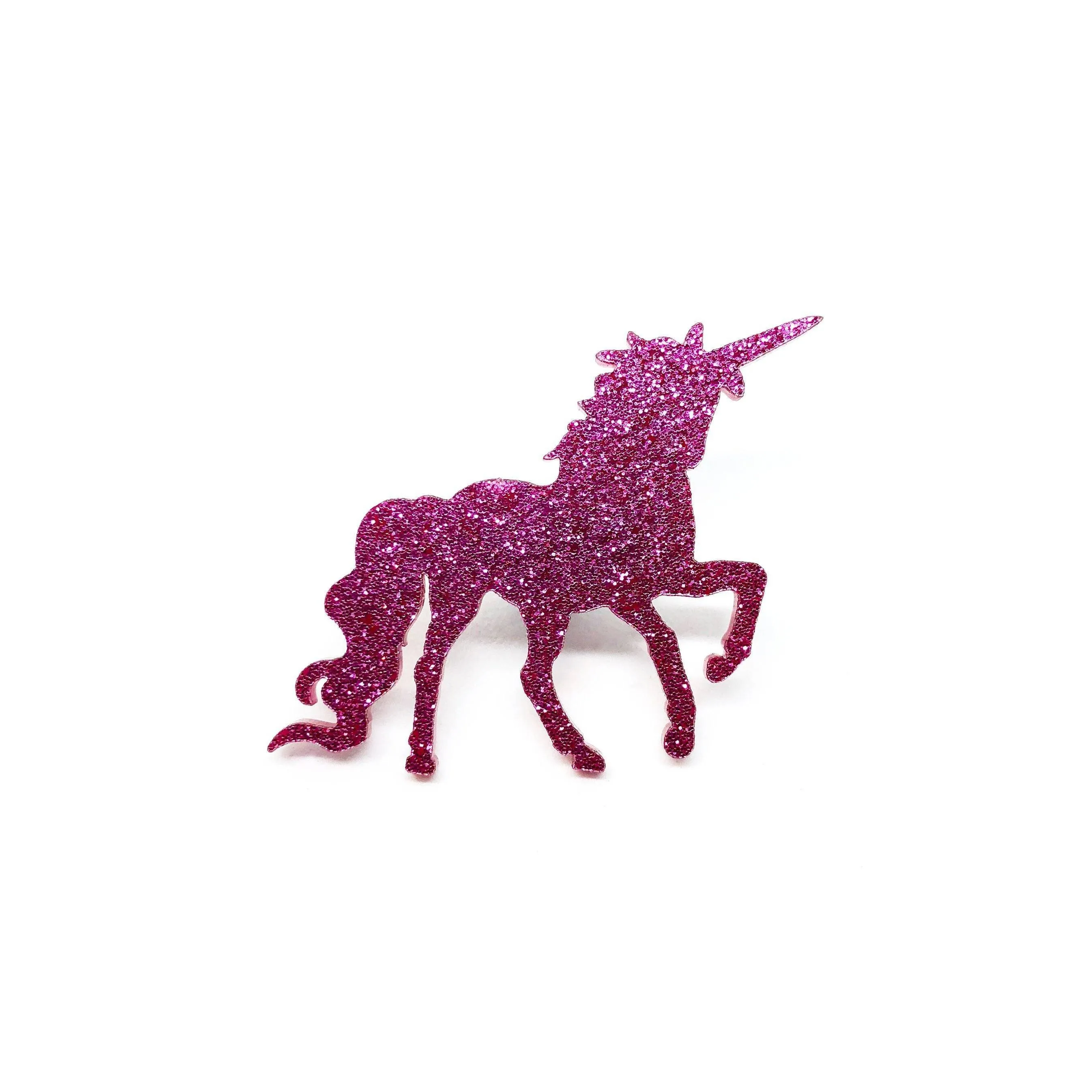 Unicorn Laser Cut Acrylic Brooch Pin