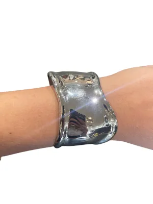 Wave Cuff - Silver