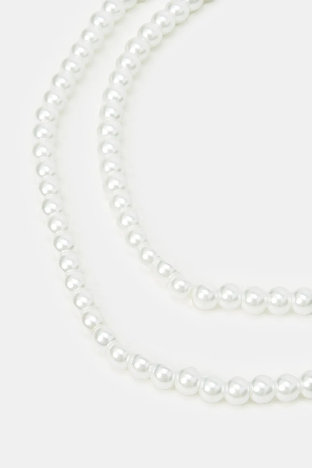 Women White Pearl Necklace