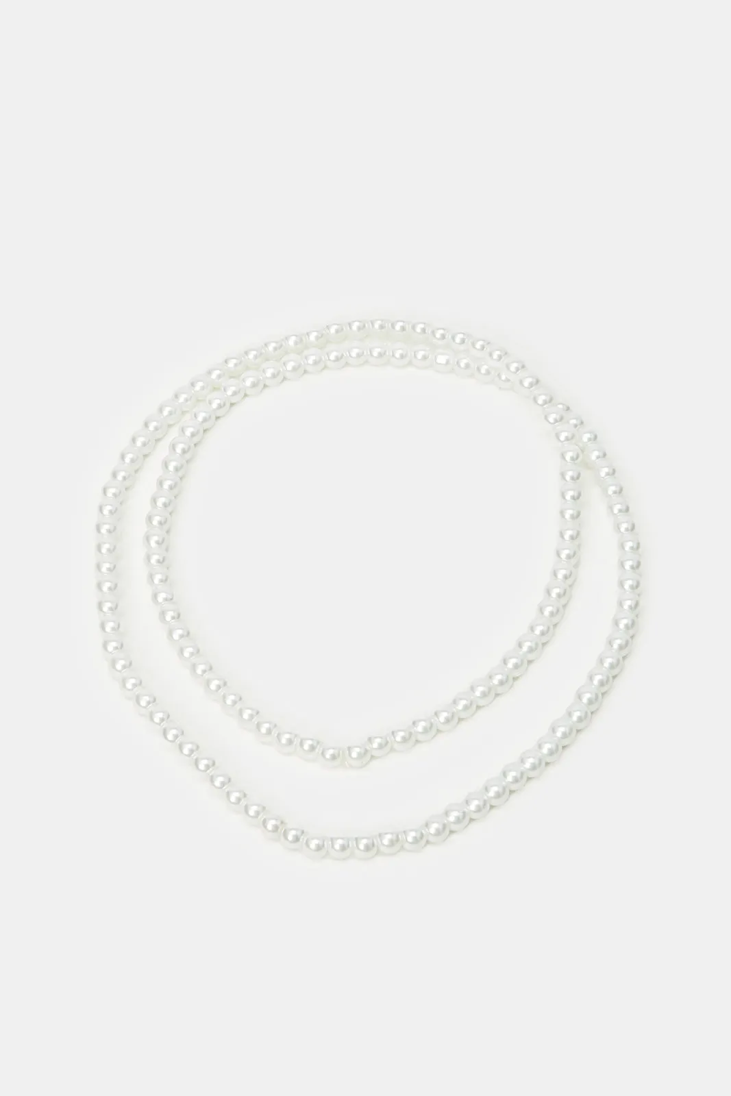 Women White Pearl Necklace