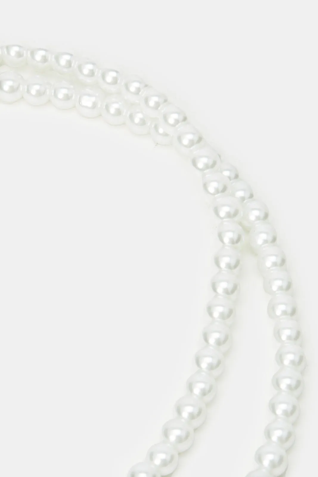 Women White Pearl Necklace