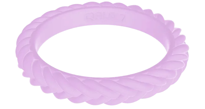 Women's Stackable Braid Silicone Ring